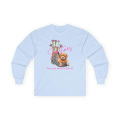 Adorable Puppy & Old Boot Long Sleeve T-Shirt – Perfect for Dog Lovers