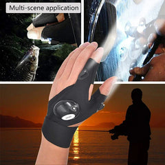 Fingerless Glove LED Flashlight