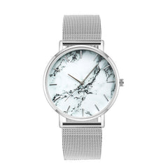 Luxury Mesh Marble Wrist Watch