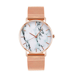 Luxury Mesh Marble Wrist Watch