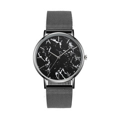 Luxury Mesh Marble Wrist Watch